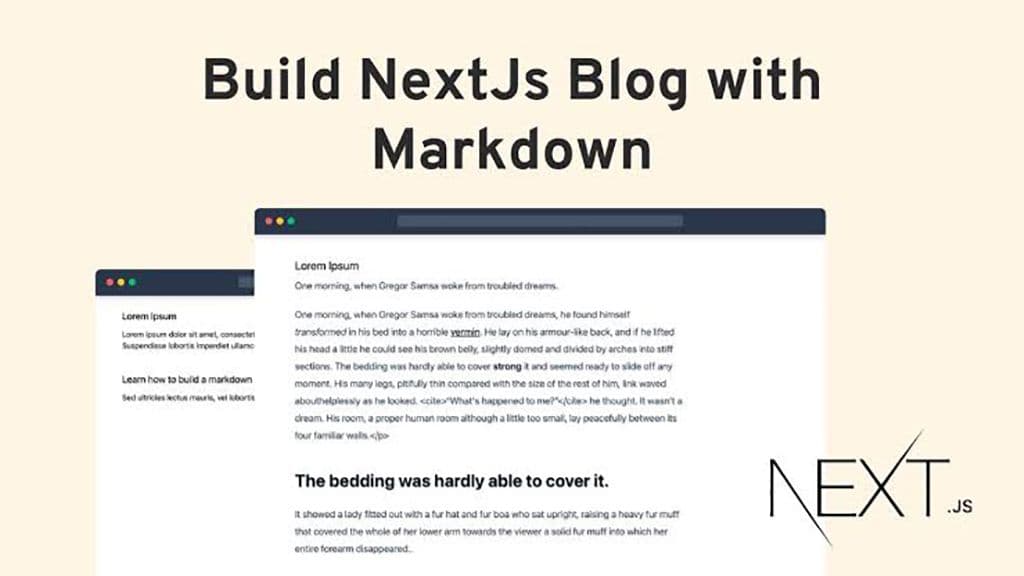 Learn how to create a Blog with Next.js and Markdown: A Step-by-Step Guide